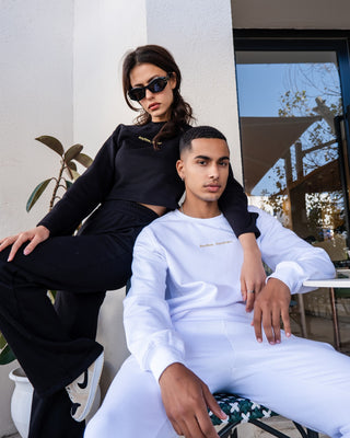 SWEAT BRODÉ COUPE COURTE