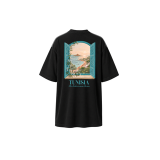THE MEDITERRANEAN DREAM BLACK T-SHIRT