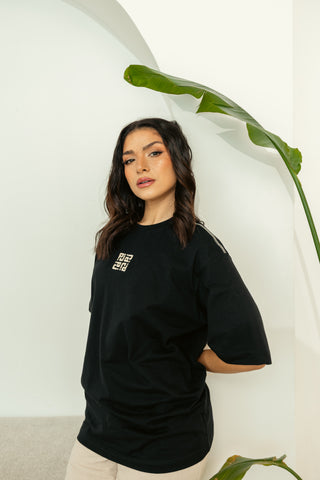 THE MEDITERRANEAN DREAM BLACK T-SHIRT